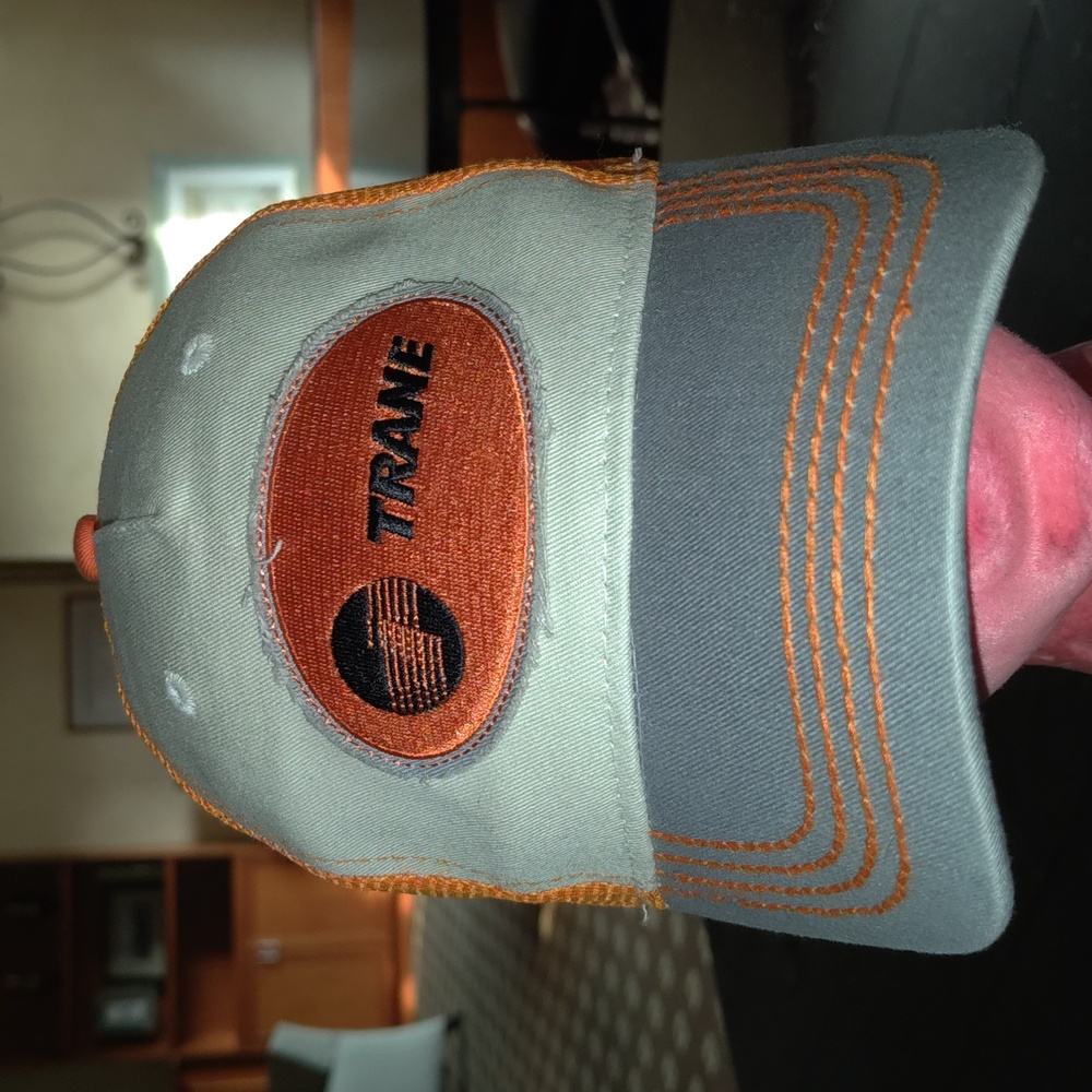 Trane Stitched Patch Trucker Mesh Snapback Hat Cap - image 1